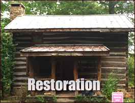Historic Log Cabin Restoration  Whitfield County, Georgia